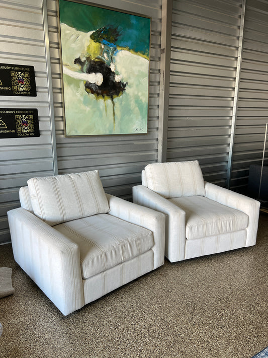 Arhaus “Remington” Swivel Chairs