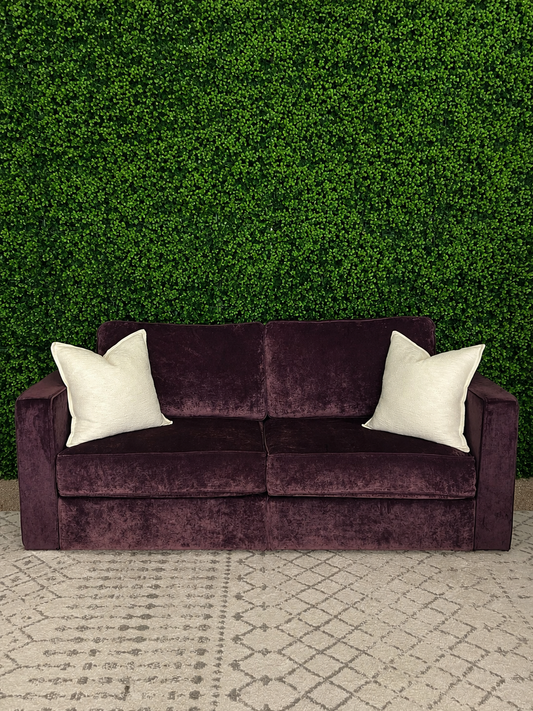 ✨Luxurious Plum Velvet Loveseat Rental